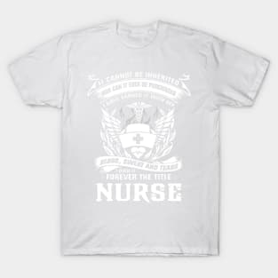 it cannot be inherited nurse t shirt - forever the title T-Shirt